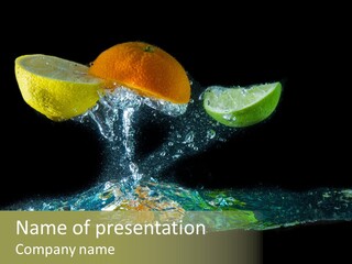 Vital Fruit Lemon PowerPoint Template