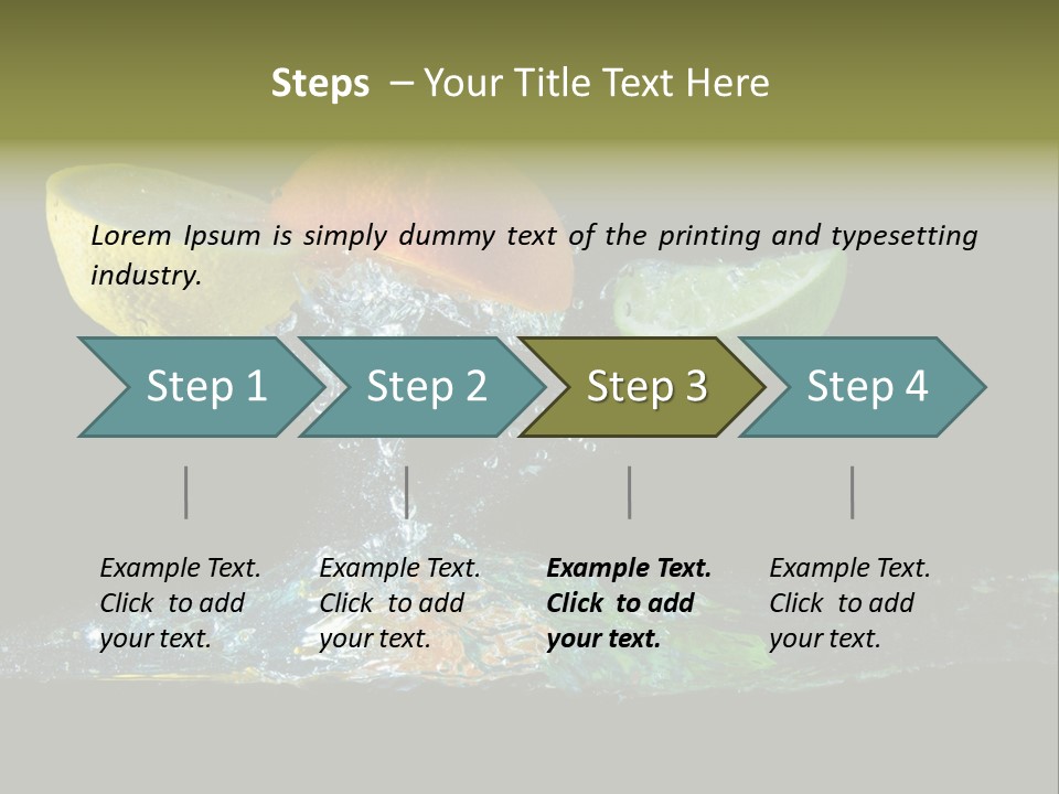 Vital Fruit Lemon PowerPoint Template