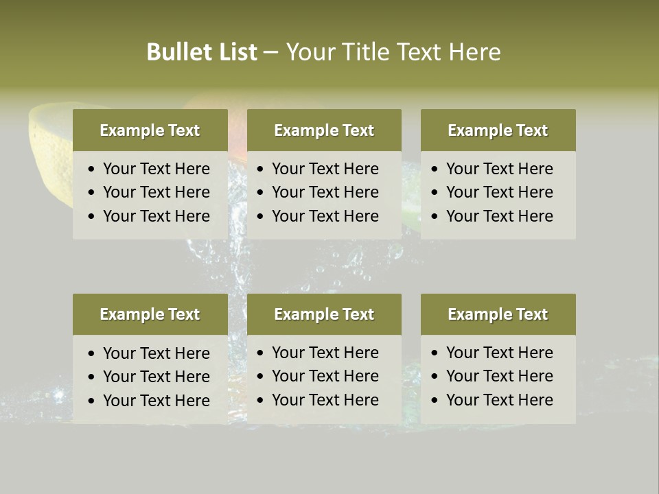 Vital Fruit Lemon PowerPoint Template