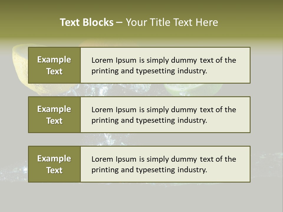 Vital Fruit Lemon PowerPoint Template