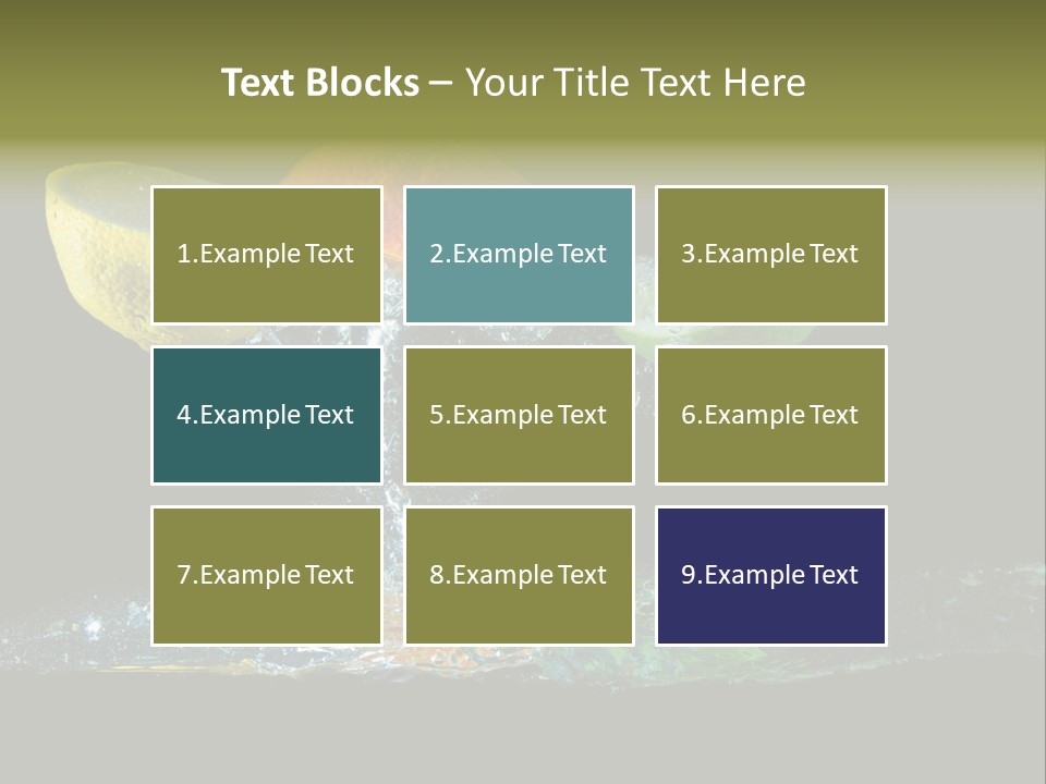 Vital Fruit Lemon PowerPoint Template