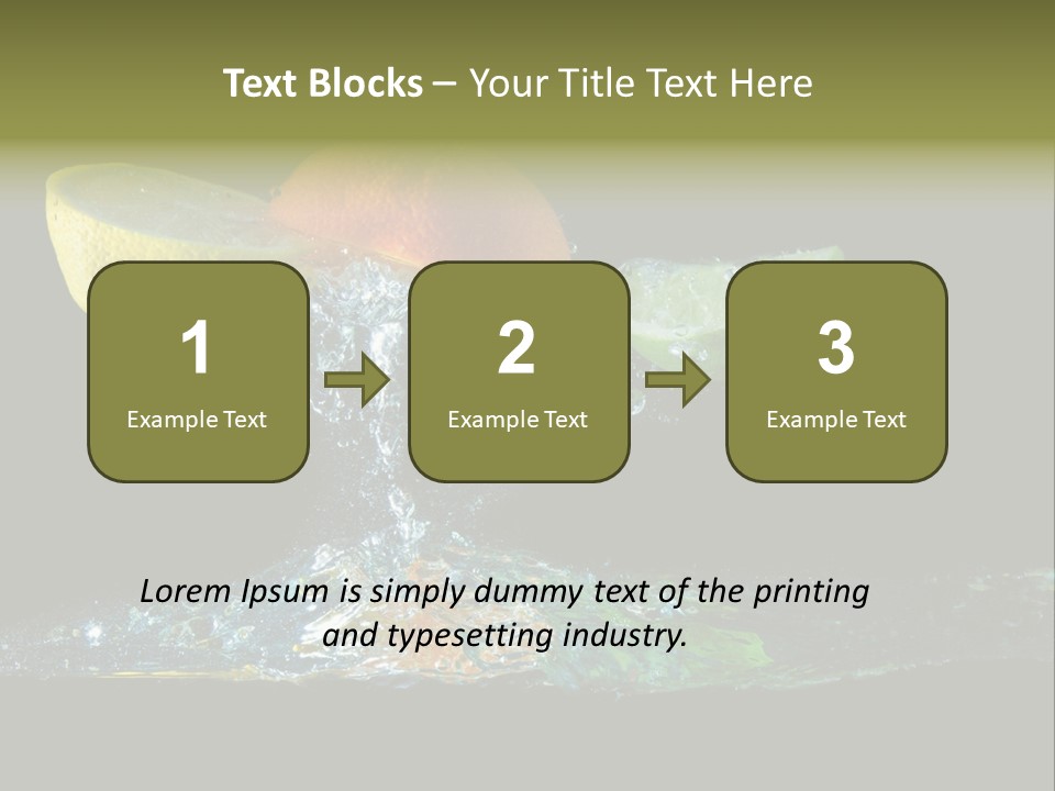Vital Fruit Lemon PowerPoint Template