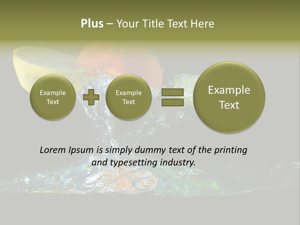 Vital Fruit Lemon PowerPoint Template