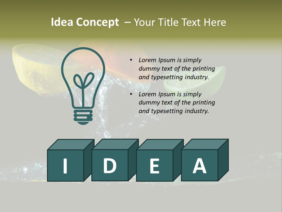 Vital Fruit Lemon PowerPoint Template