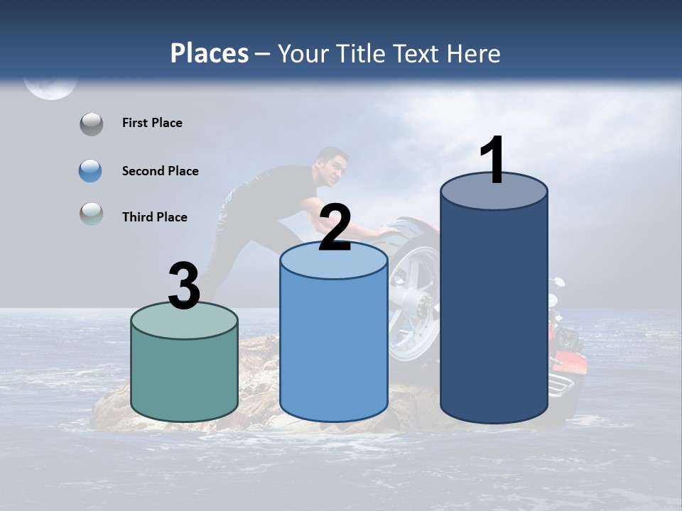 Hill Night Growth PowerPoint Template