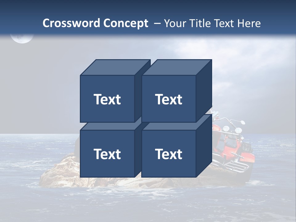 Hill Night Growth PowerPoint Template
