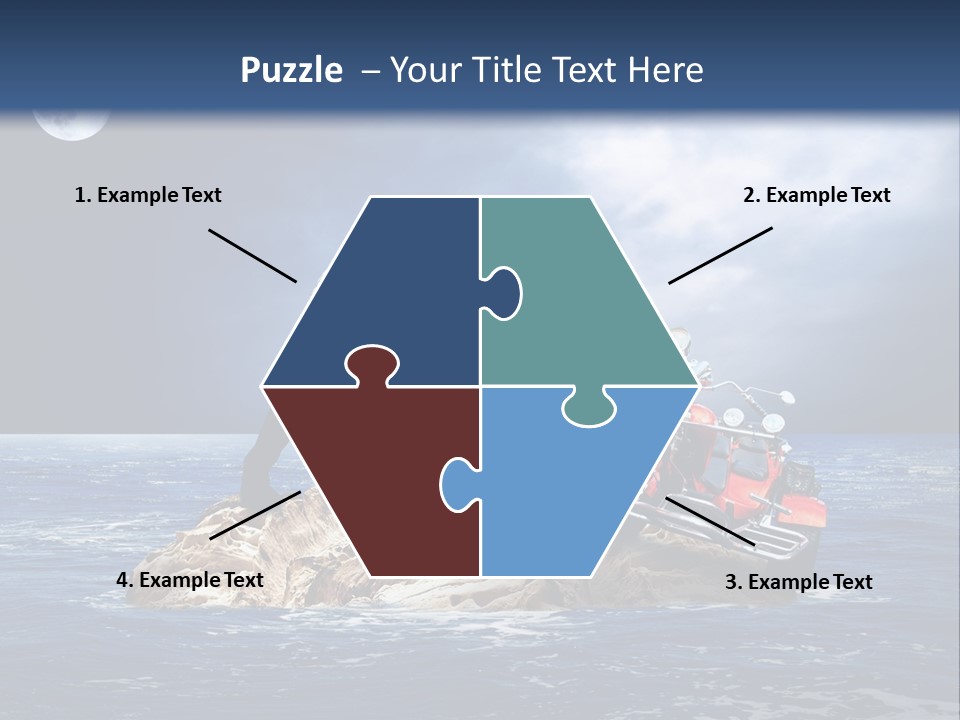 Hill Night Growth PowerPoint Template