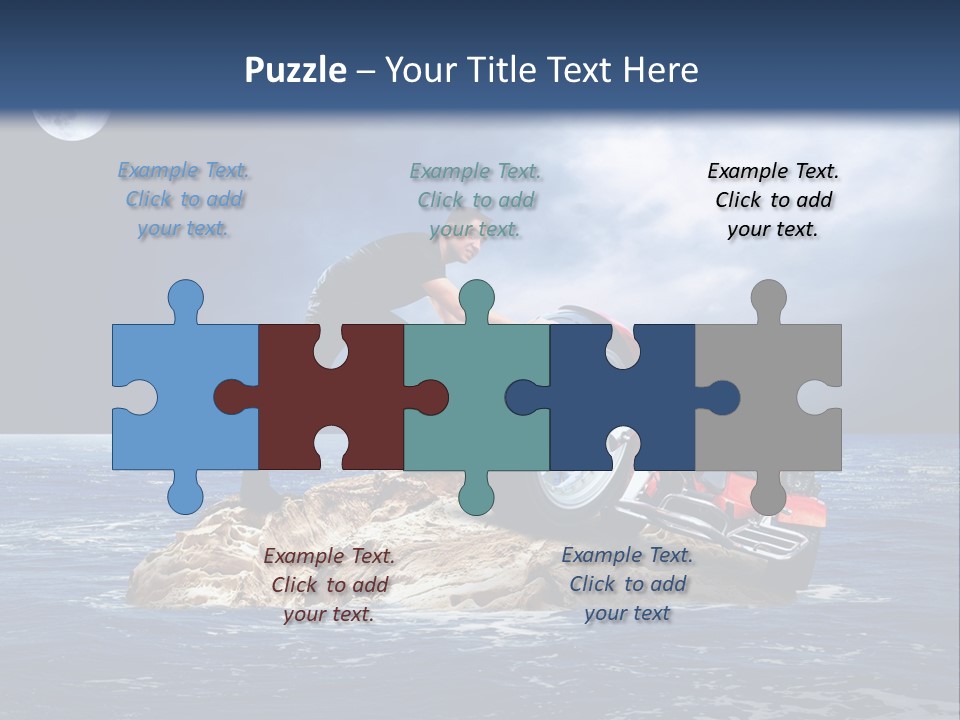 Hill Night Growth PowerPoint Template