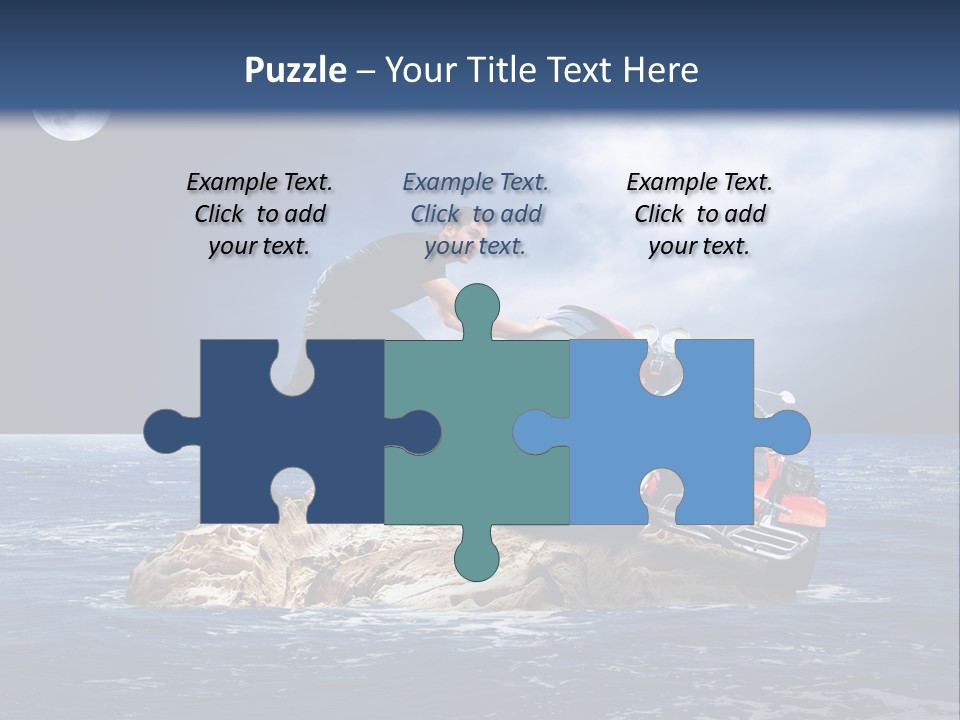 Hill Night Growth PowerPoint Template