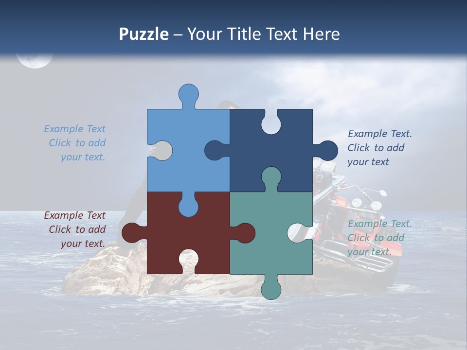 Hill Night Growth PowerPoint Template