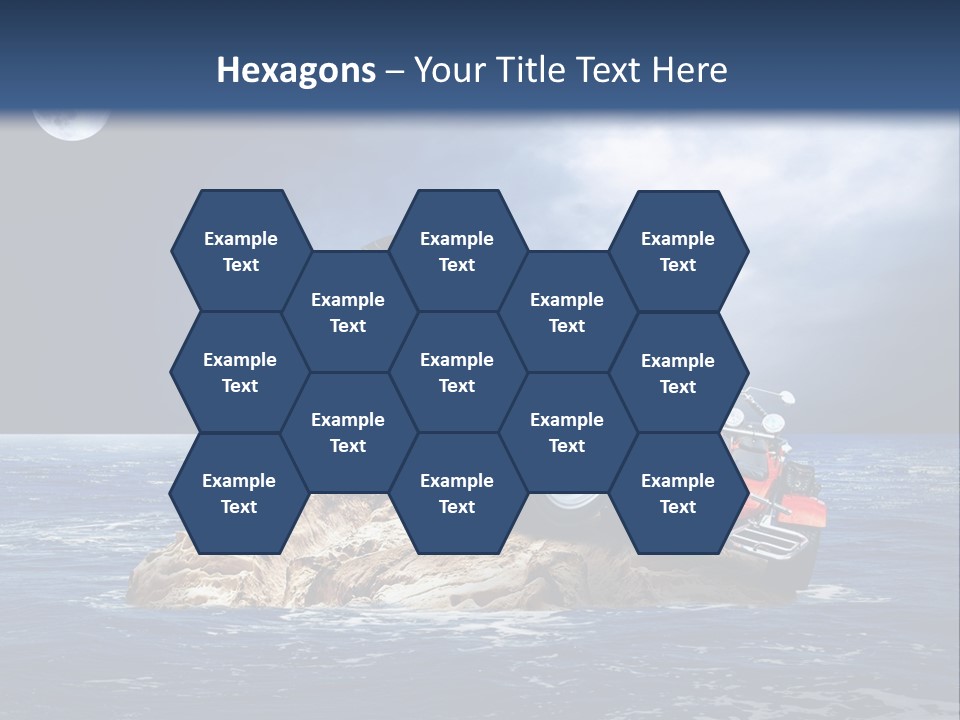 Hill Night Growth PowerPoint Template