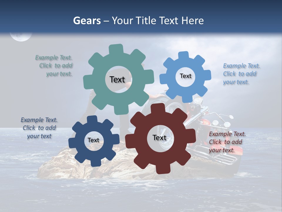 Hill Night Growth PowerPoint Template