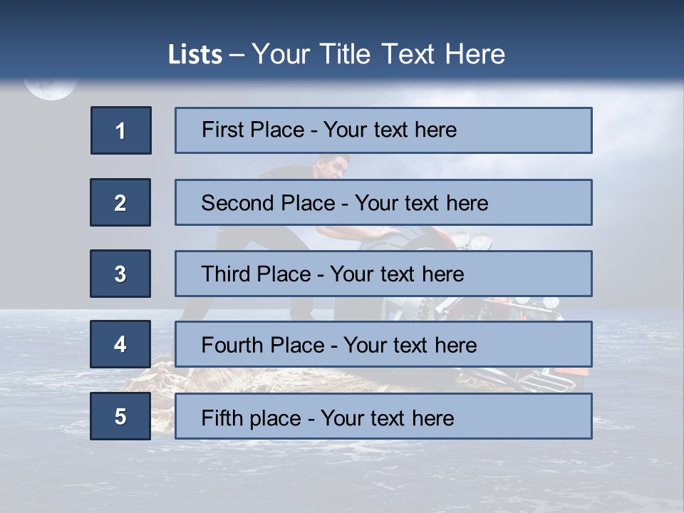 Hill Night Growth PowerPoint Template