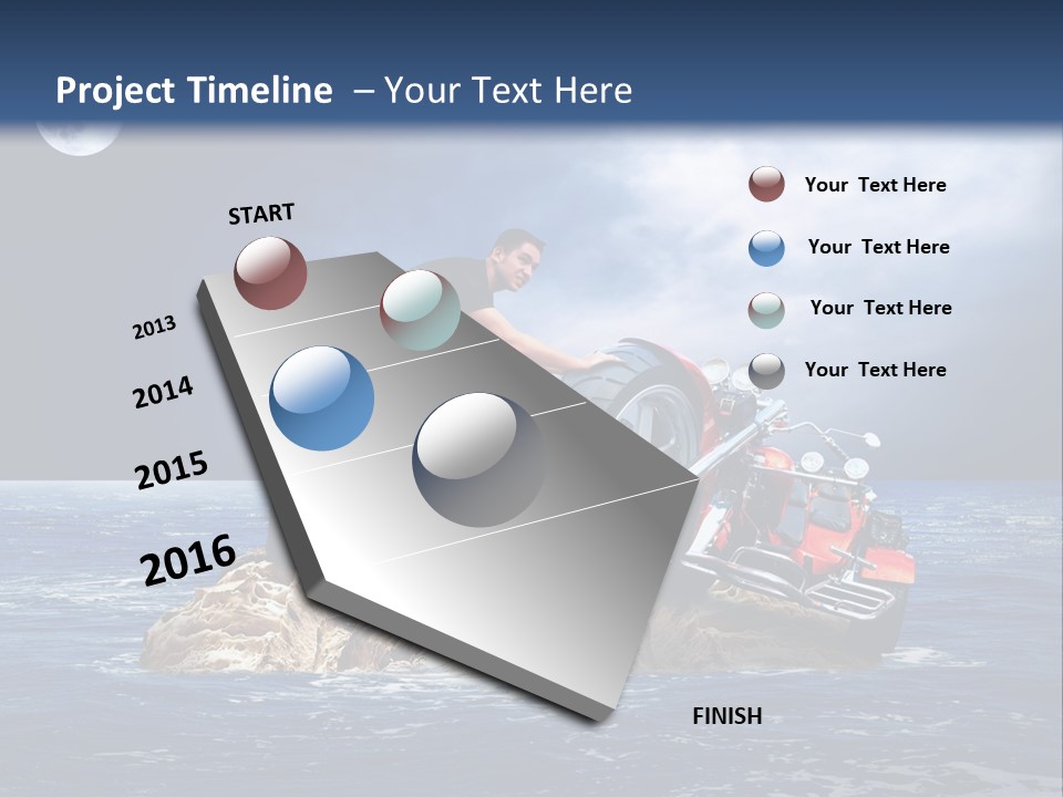 Hill Night Growth PowerPoint Template
