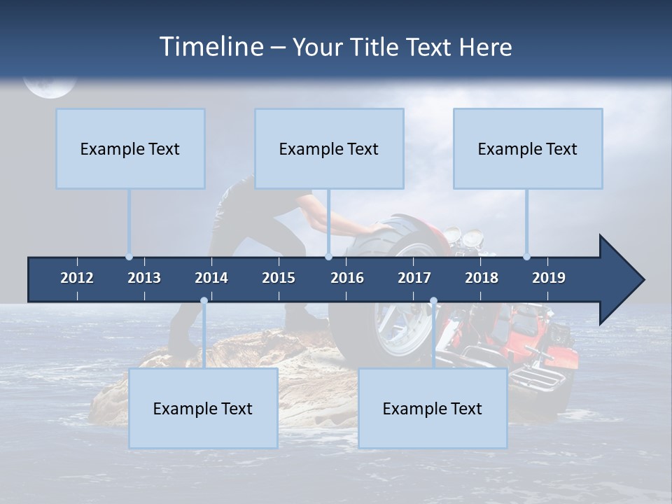 Hill Night Growth PowerPoint Template