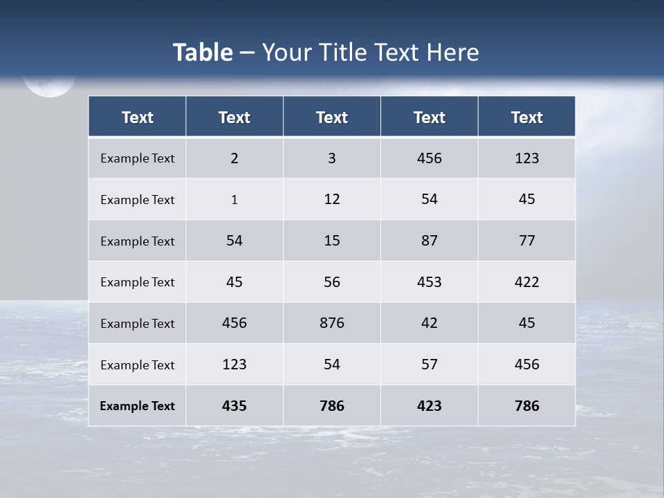 Hill Night Growth PowerPoint Template