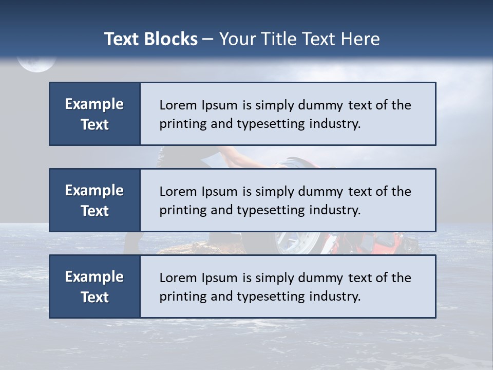 Hill Night Growth PowerPoint Template