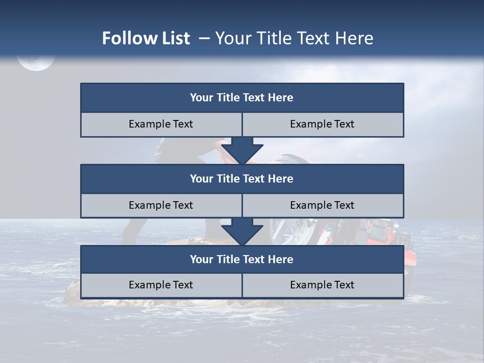 Hill Night Growth PowerPoint Template