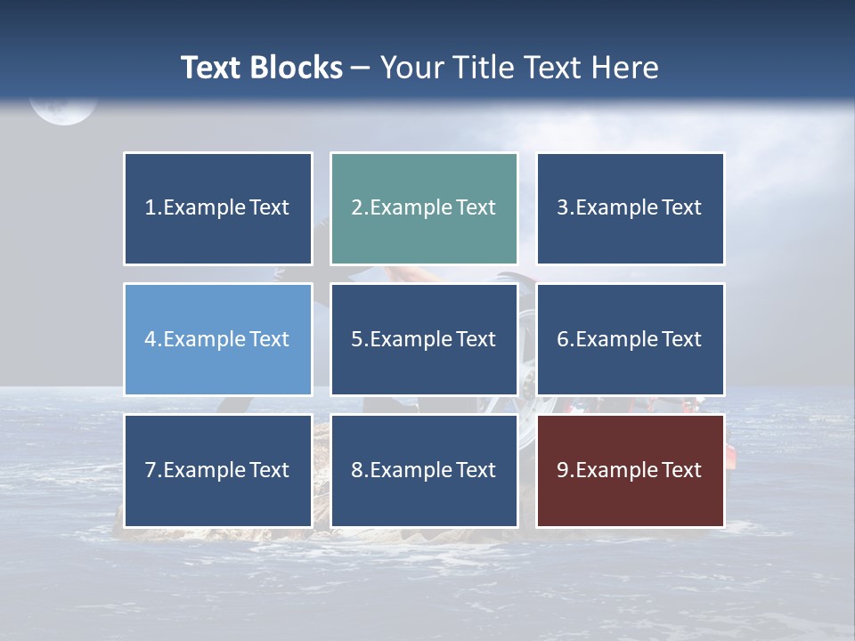 Hill Night Growth PowerPoint Template