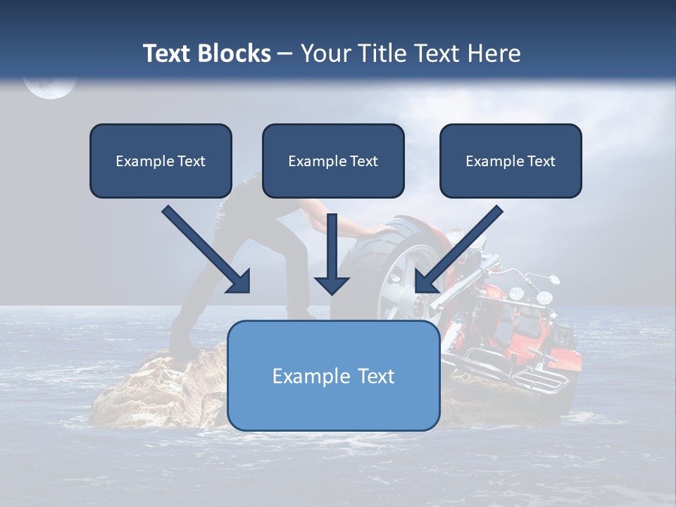 Hill Night Growth PowerPoint Template