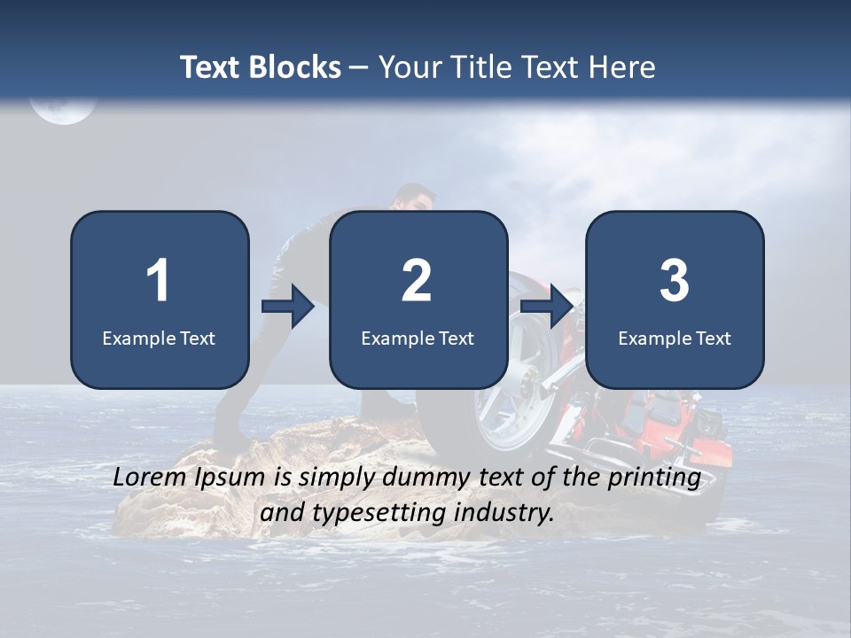 Hill Night Growth PowerPoint Template