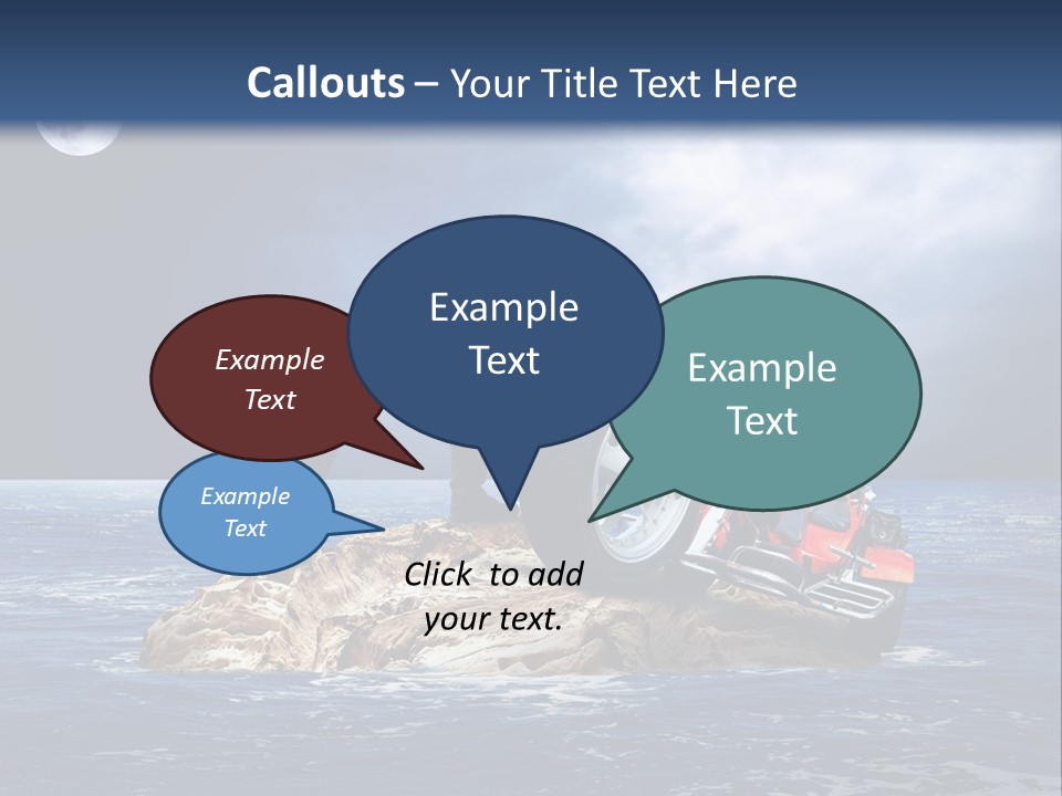 Hill Night Growth PowerPoint Template