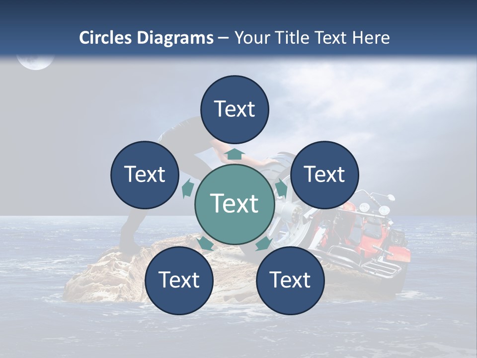 Hill Night Growth PowerPoint Template