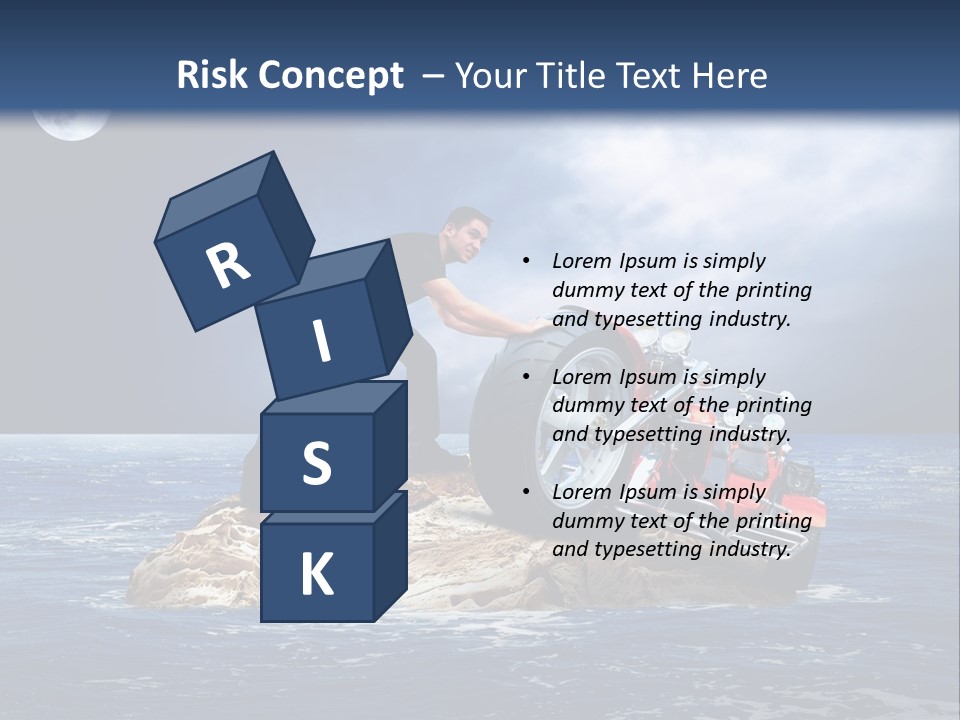 Hill Night Growth PowerPoint Template