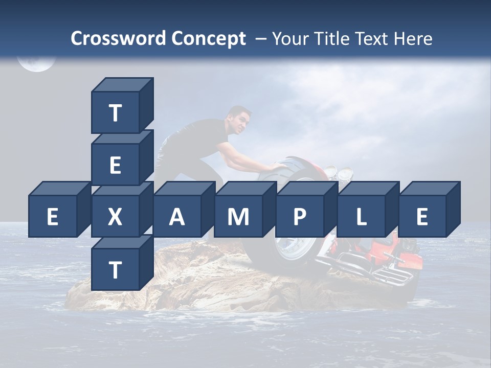 Hill Night Growth PowerPoint Template