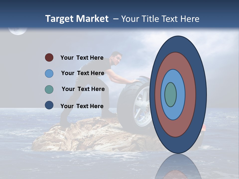 Hill Night Growth PowerPoint Template