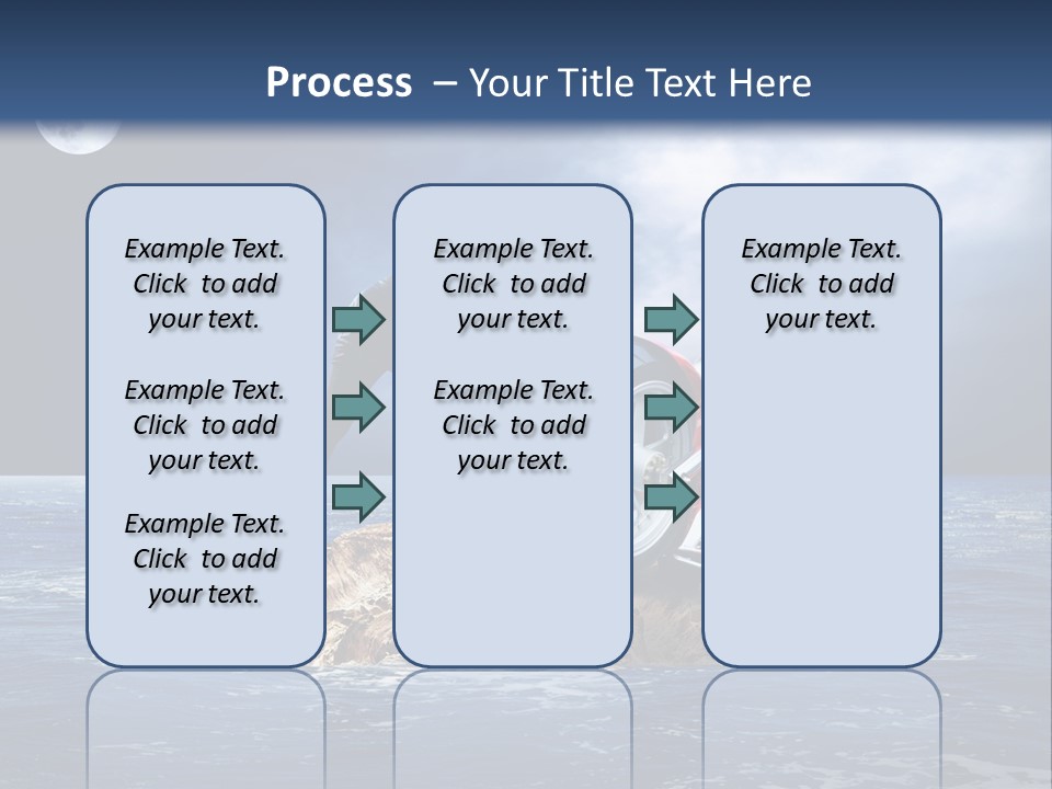 Hill Night Growth PowerPoint Template