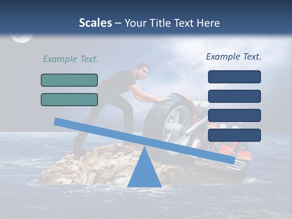 Hill Night Growth PowerPoint Template