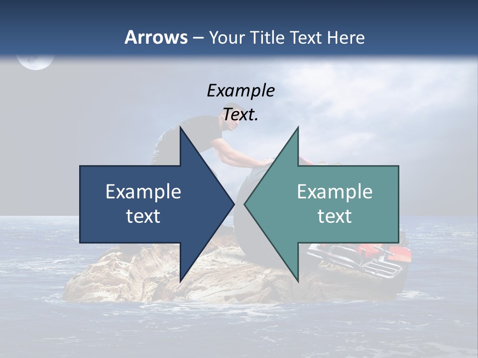 Hill Night Growth PowerPoint Template