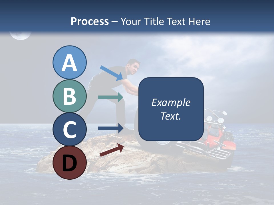 Hill Night Growth PowerPoint Template