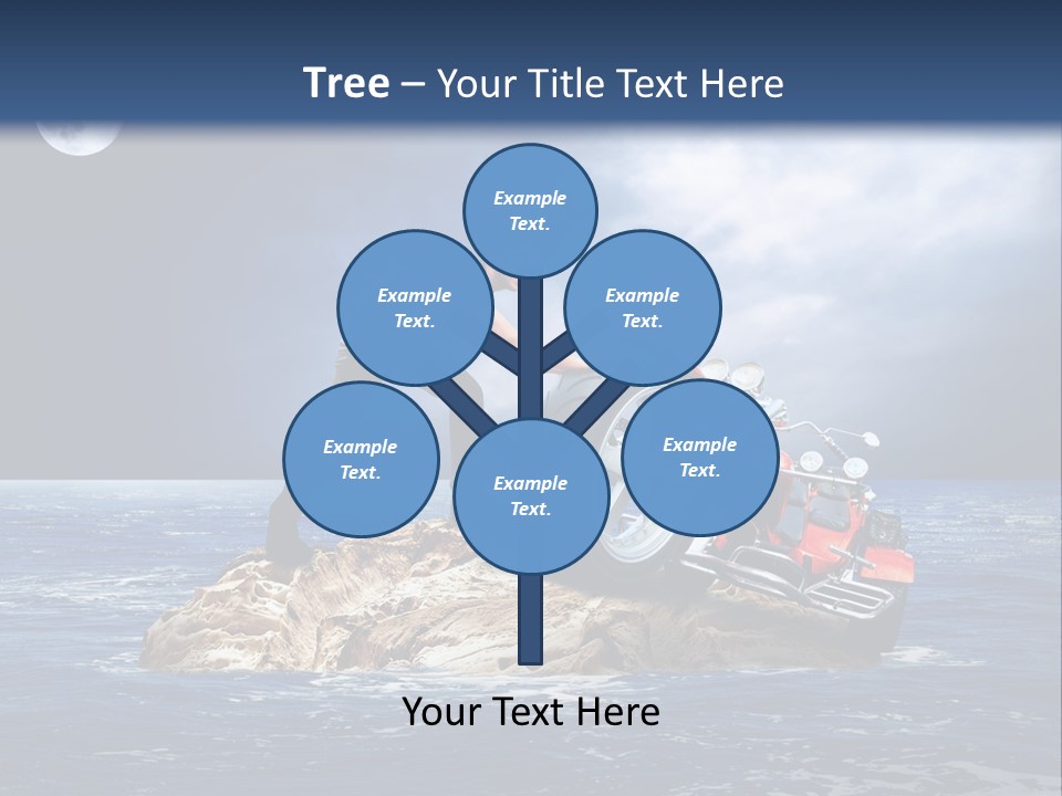 Hill Night Growth PowerPoint Template