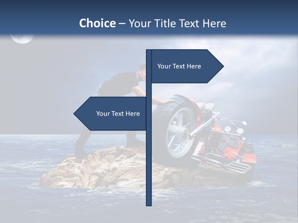 Hill Night Growth PowerPoint Template