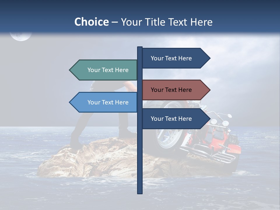 Hill Night Growth PowerPoint Template