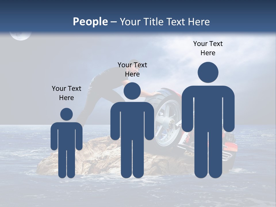 Hill Night Growth PowerPoint Template