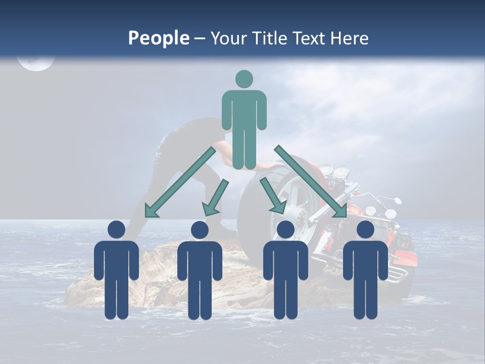 Hill Night Growth PowerPoint Template