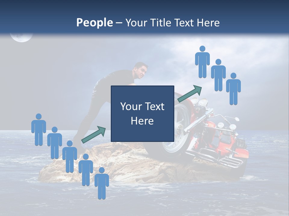 Hill Night Growth PowerPoint Template