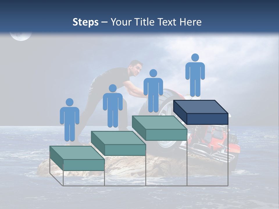 Hill Night Growth PowerPoint Template