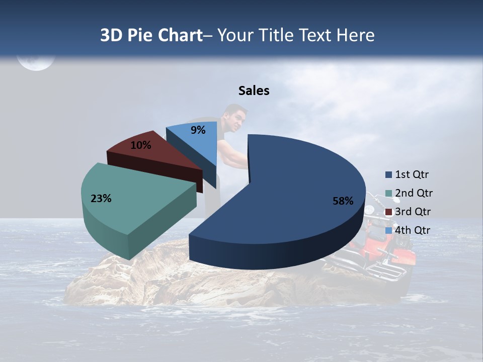 Hill Night Growth PowerPoint Template