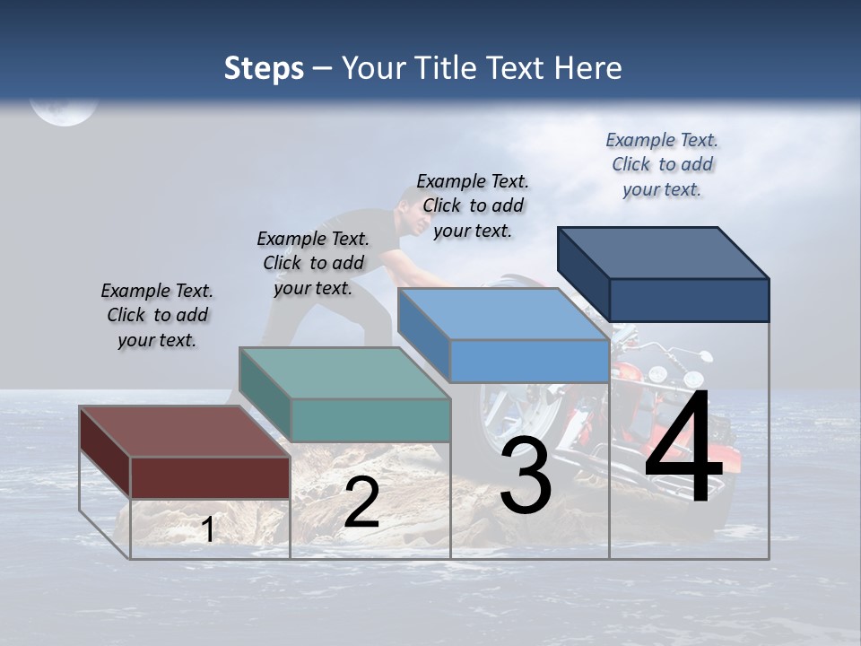 Hill Night Growth PowerPoint Template