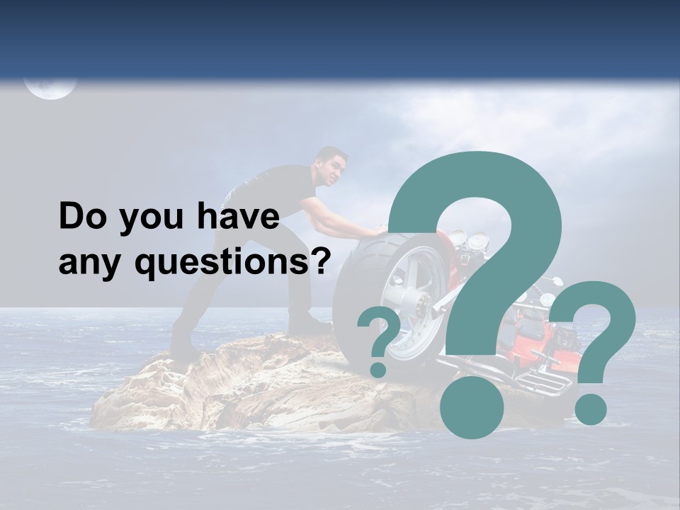 Hill Night Growth PowerPoint Template