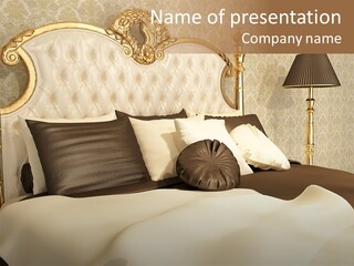 Stylish Bedroom Standard PowerPoint Template