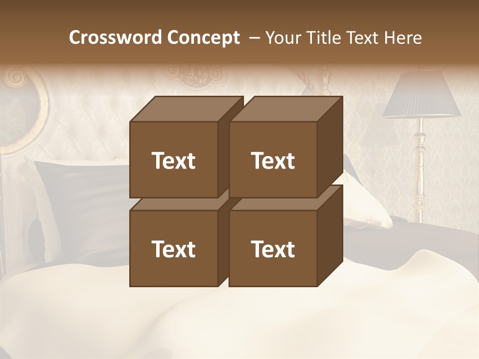 Stylish Bedroom Standard PowerPoint Template