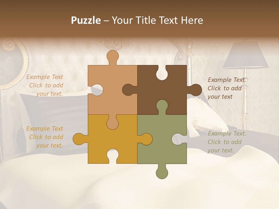 Stylish Bedroom Standard PowerPoint Template