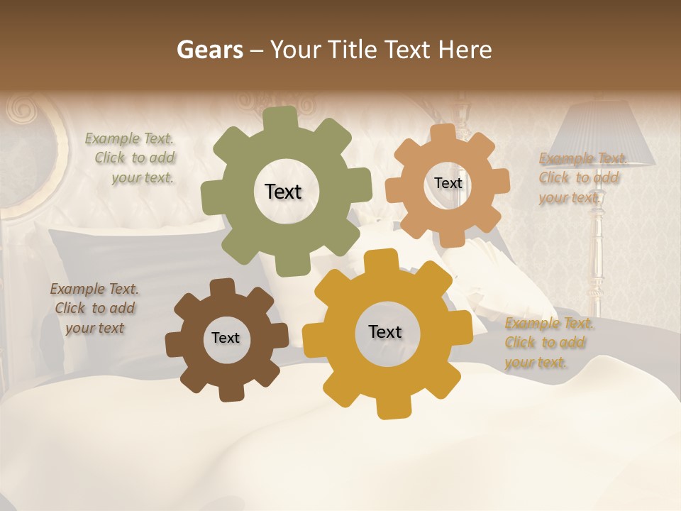 Stylish Bedroom Standard PowerPoint Template