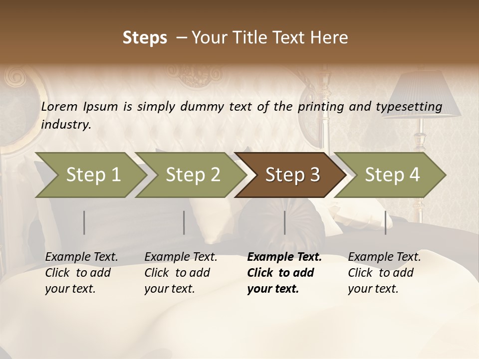 Stylish Bedroom Standard PowerPoint Template