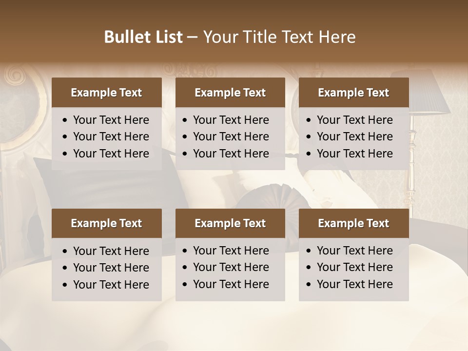 Stylish Bedroom Standard PowerPoint Template